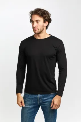 Mens Interlock Thermal Long Sleeve - Black