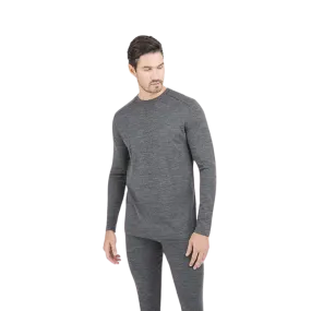 Men's Midweight 2.0 Ultra Merino Wool Baselayer Crew Top | Charcoal
