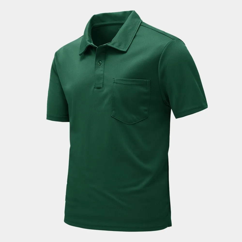Men's Outdoor Sports Polo Short Sleeve Shirts