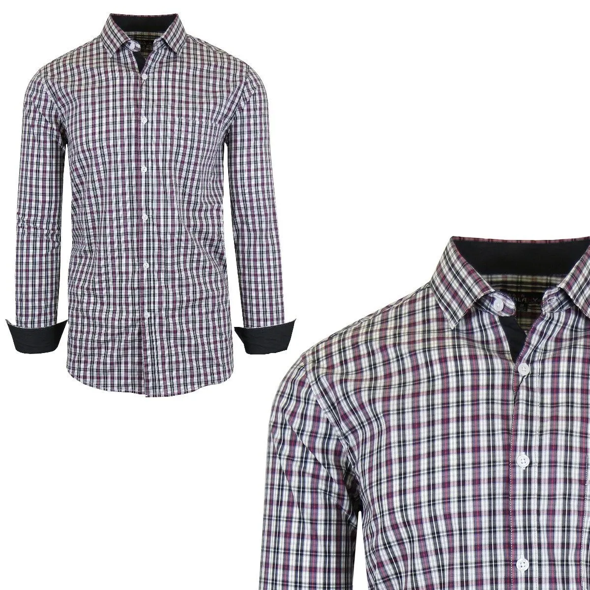 Men’s Quick Dry Slim Fit Stretch Dress Shirts
