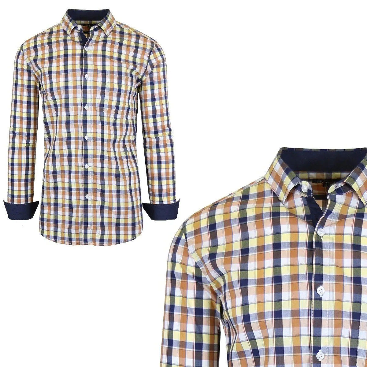 Men’s Quick Dry Slim Fit Stretch Dress Shirts
