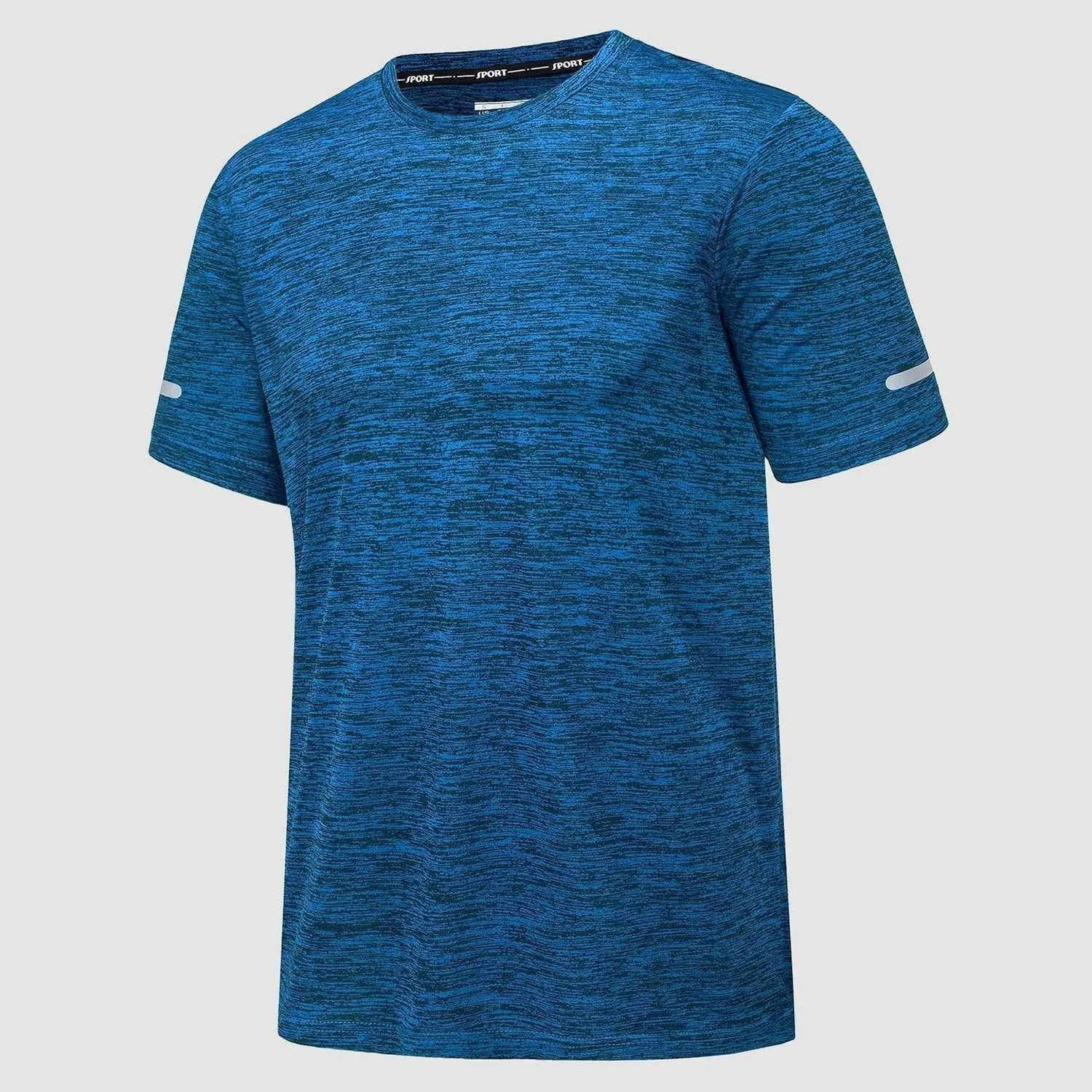 Men's T-Shirt Tag Free Quick Dry Athletic Running Shirts Performance Tee