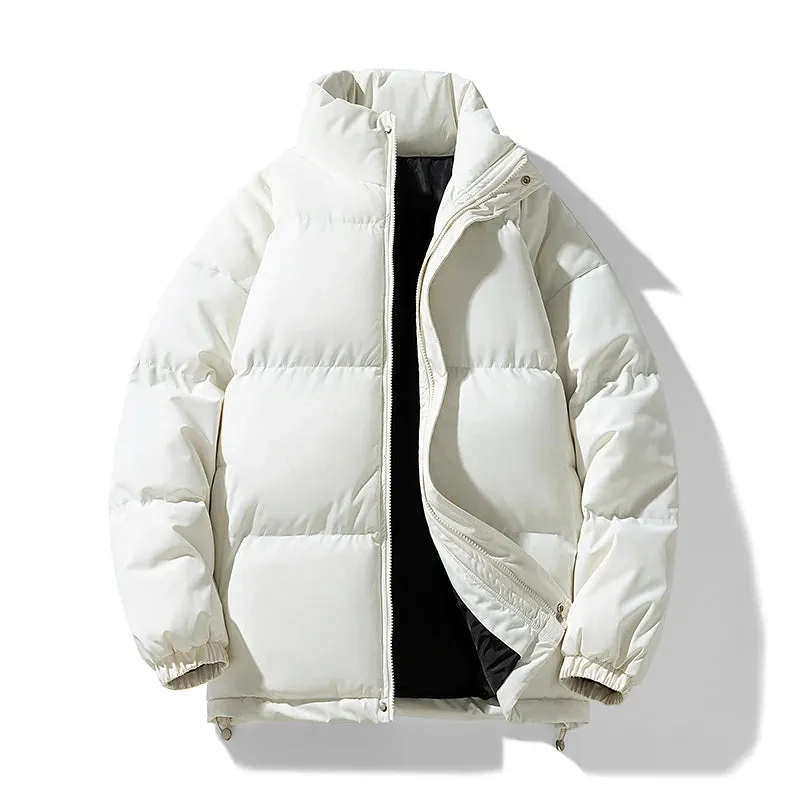 Men’s Thick Polyester Winter Jacket – Casual, Warm, and Stylish