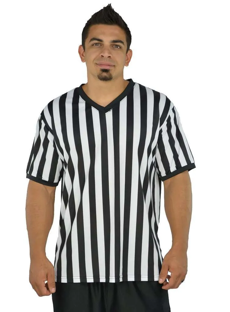 Men's V-Neck Referee Shirts For Officials and Costumes