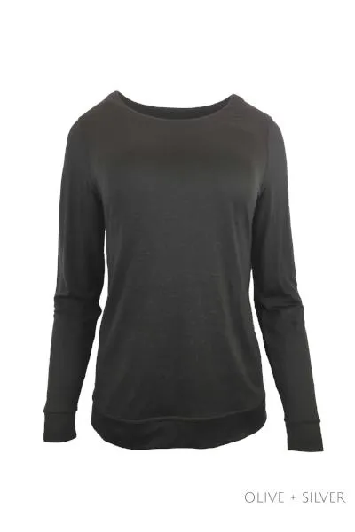 MERINO JUMPER REVERSIBLE SPOT/PLAIN LONG SLEEVES CREW NECK ORION & SILVER