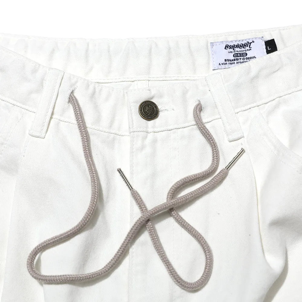 MID90 BAGGY COTTON PANTS IVORY