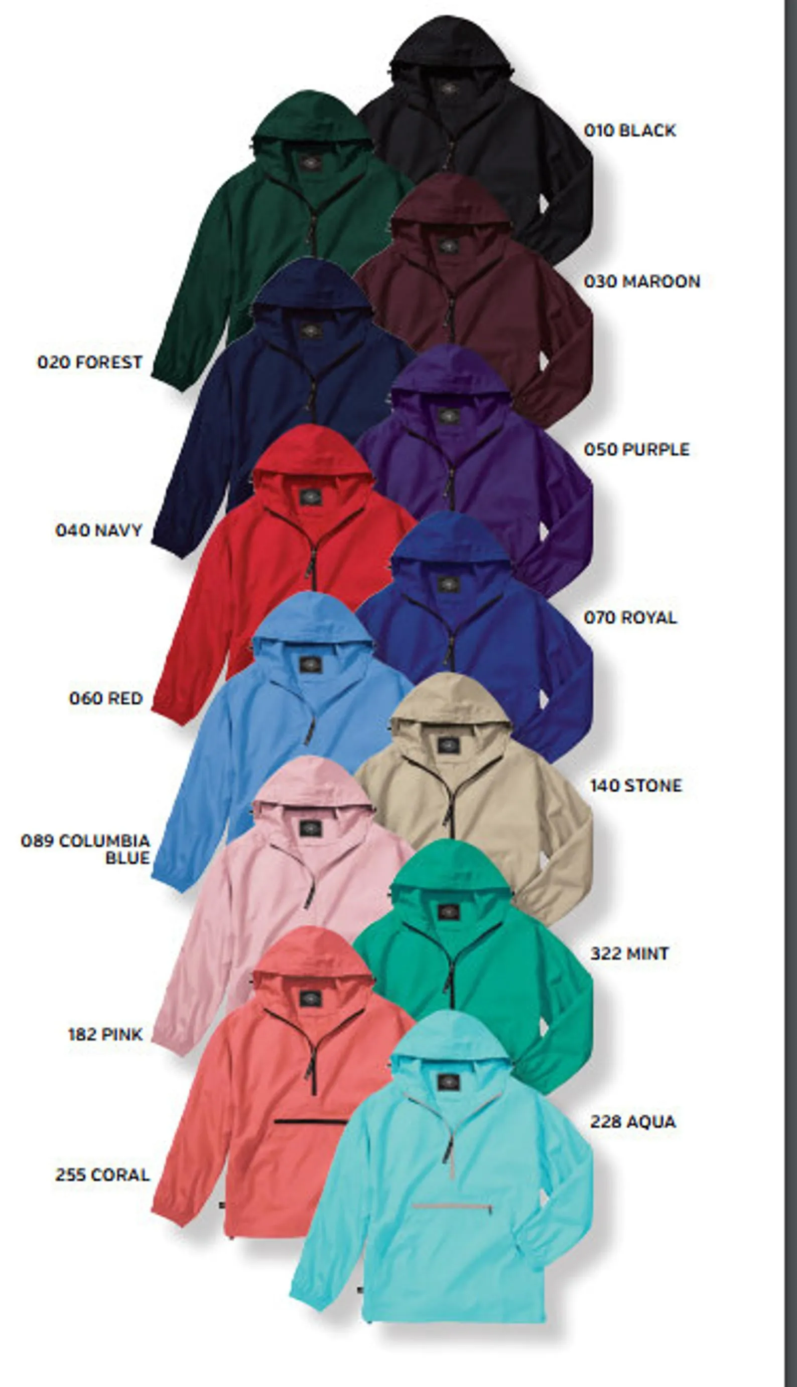 Monogrammed Unlined Windbreaker