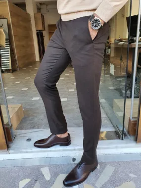 Morris Slim Fit Black Trousers