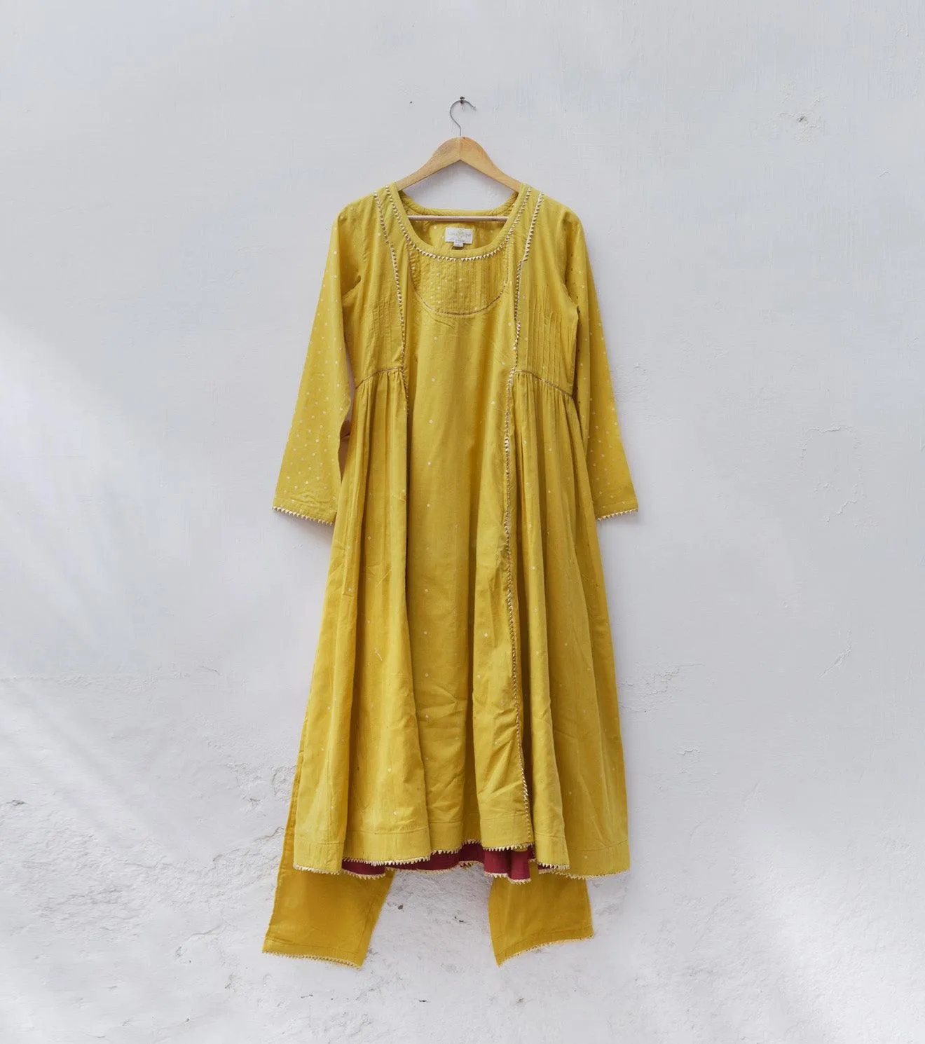 Mustard Kurta with pants