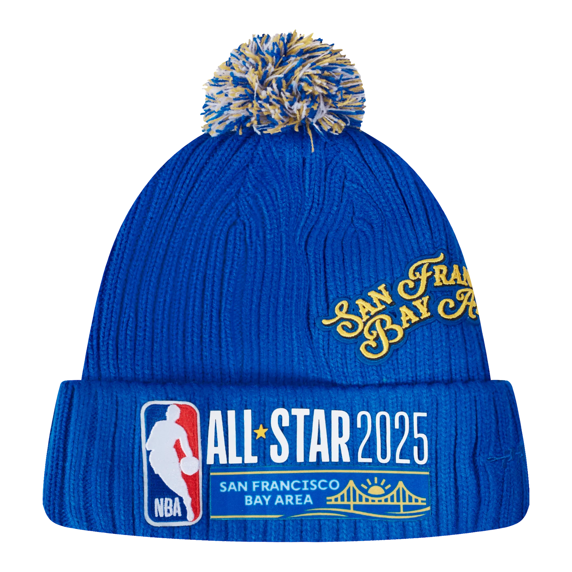 NBA ALL STAR 2025 UNLINED PRO BEANIE POMEN'SEN'S CUFFED (ROYAL BLUE)