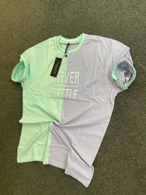 Never settle Men T-shirts