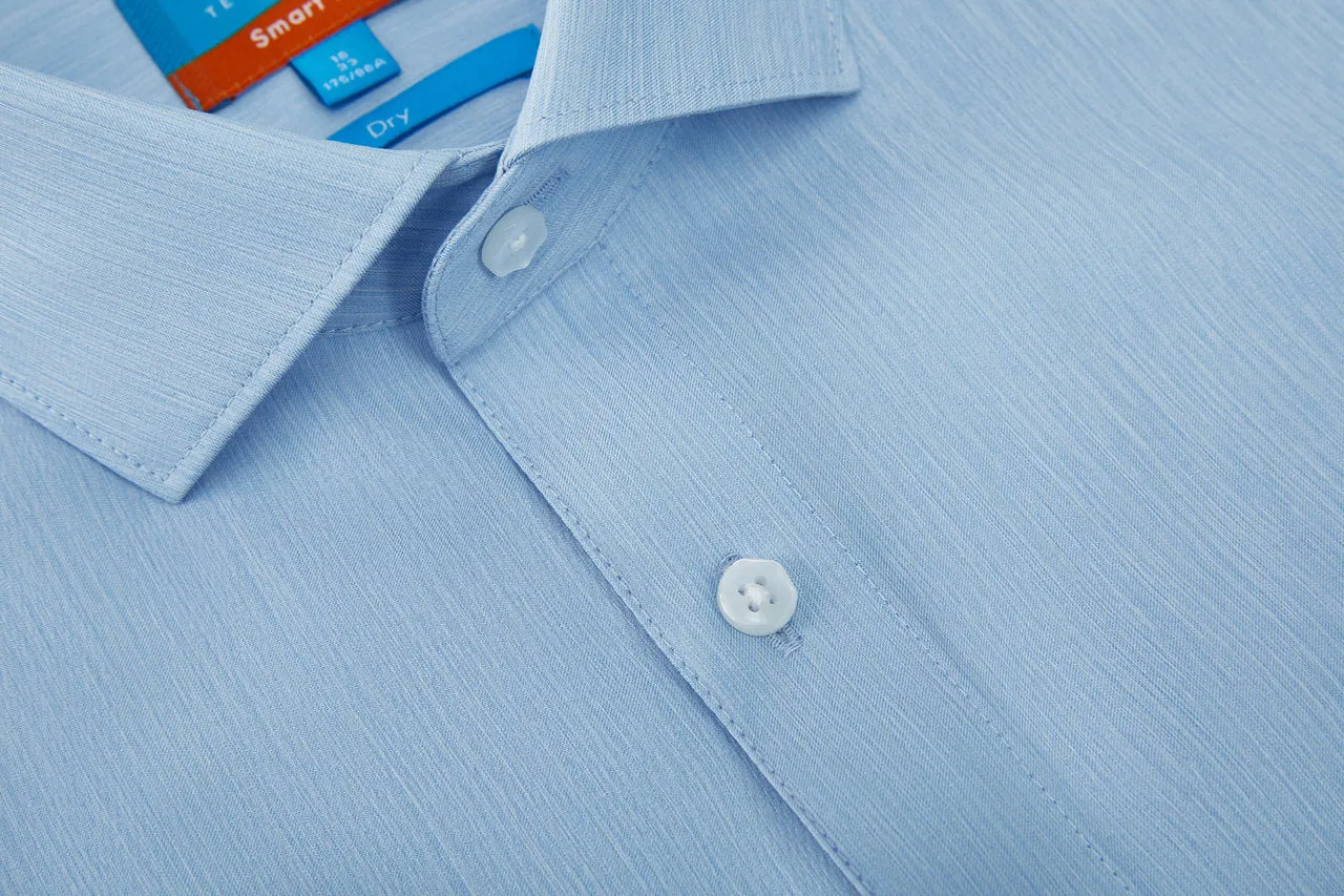Non-Iron Quick Dry Smart Fit Semi Solid Shirt