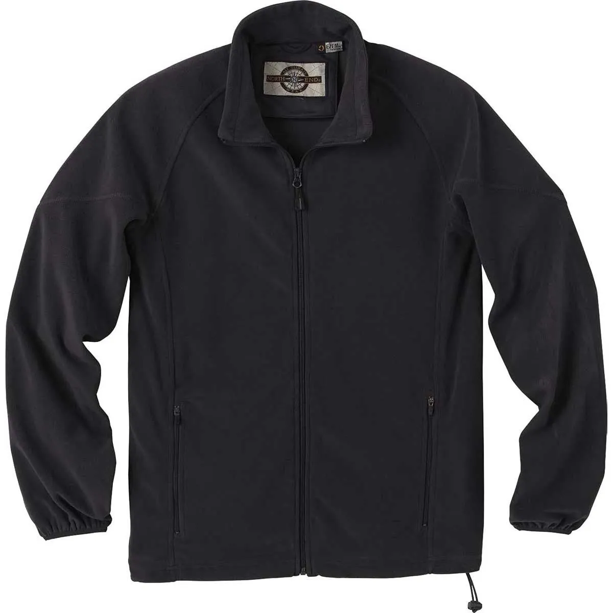 North End Men's Black Microfleece Unlined Jacket