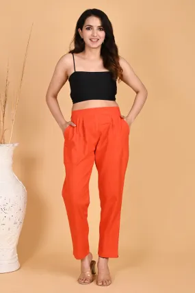ORANGE CLASSIC COTTON PANTS