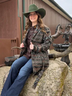 Outback Trading Company Women's Brown Helen Aztec Jacket 29850-BRN