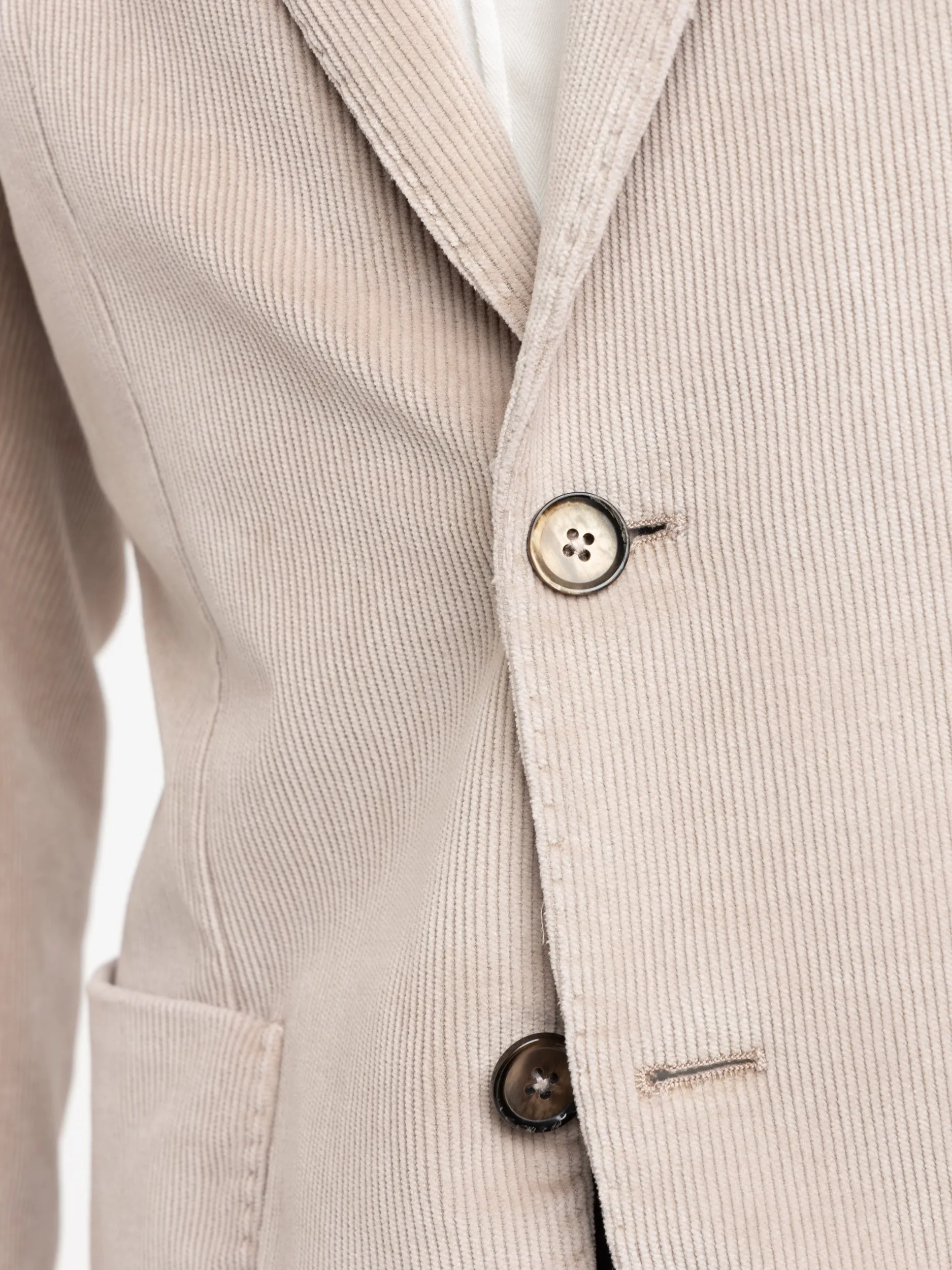 Oyster Grey Corduroy Garment-Dyed Jack Sport Jacket