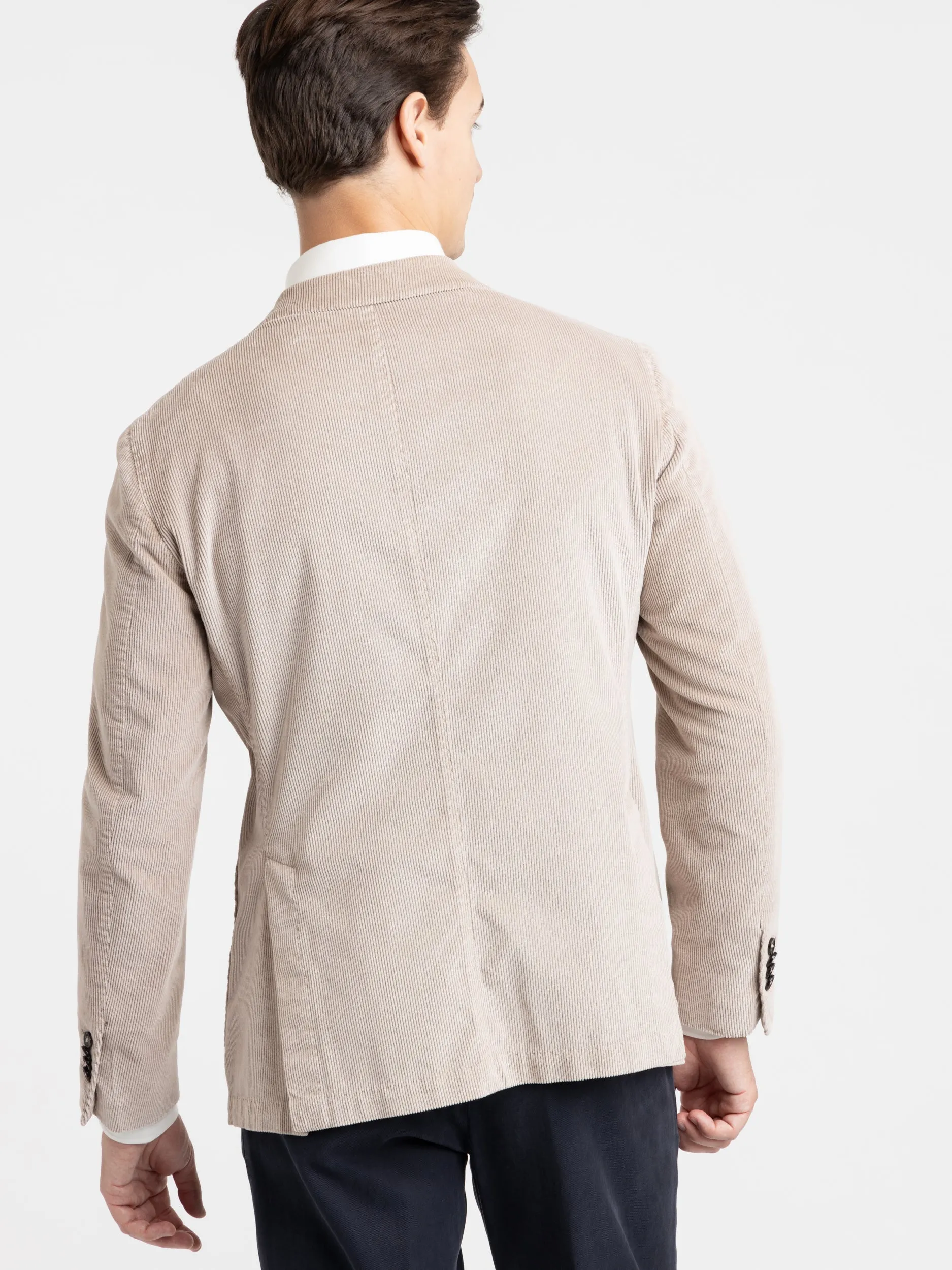 Oyster Grey Corduroy Garment-Dyed Jack Sport Jacket