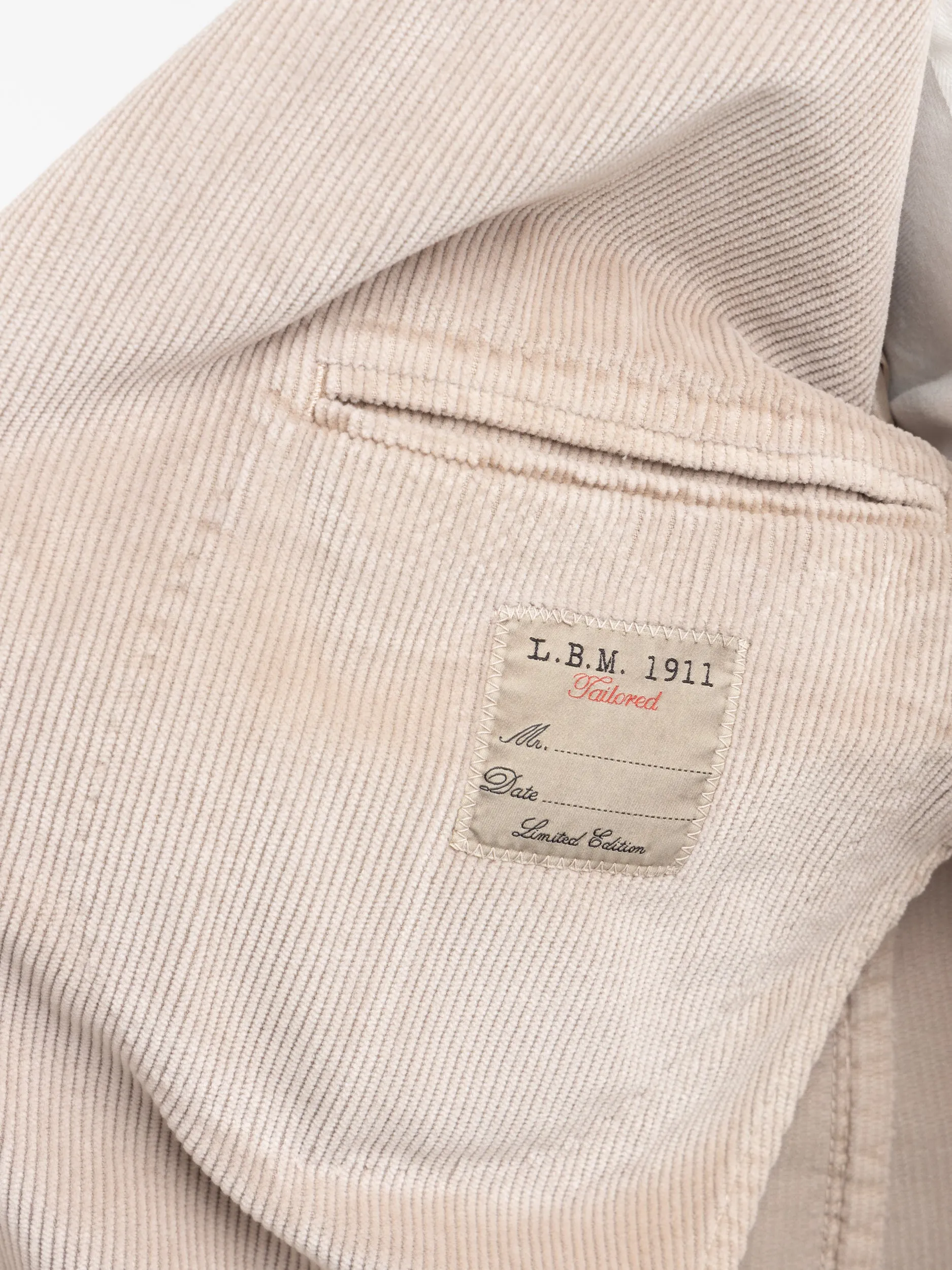 Oyster Grey Corduroy Garment-Dyed Jack Sport Jacket