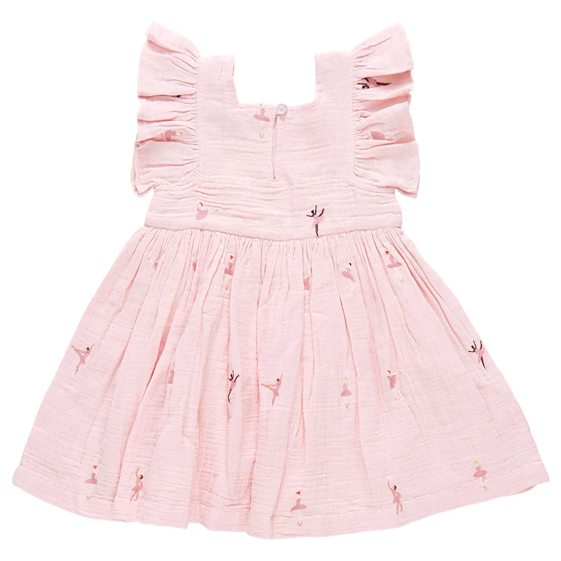 Pink Chicken Girls Elsie Dress - Ballerina Embroidery