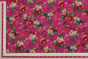 Pink Floral Modal Fabric