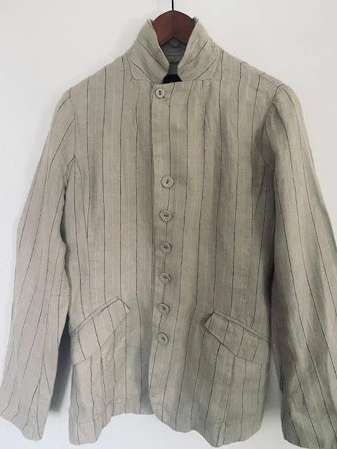 Pre-Owned Pas de Calais Cotton Pinstripe Blazer