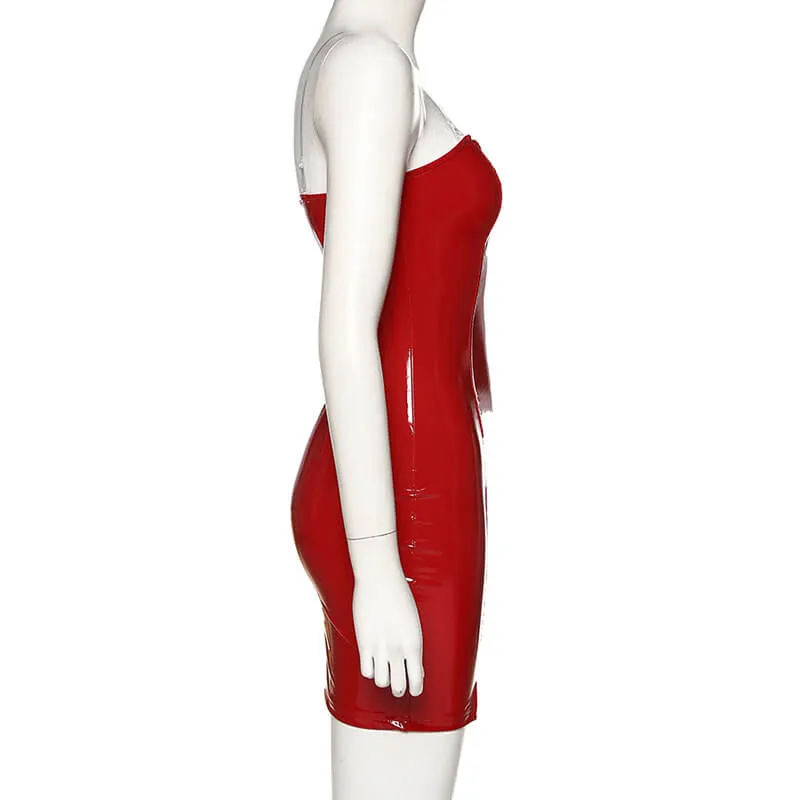 PU Bodycon Short Dress
