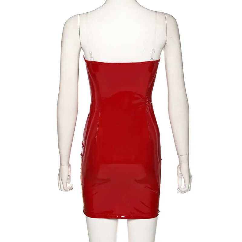 PU Bodycon Short Dress
