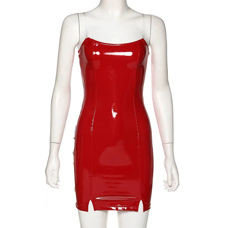 PU Bodycon Short Dress