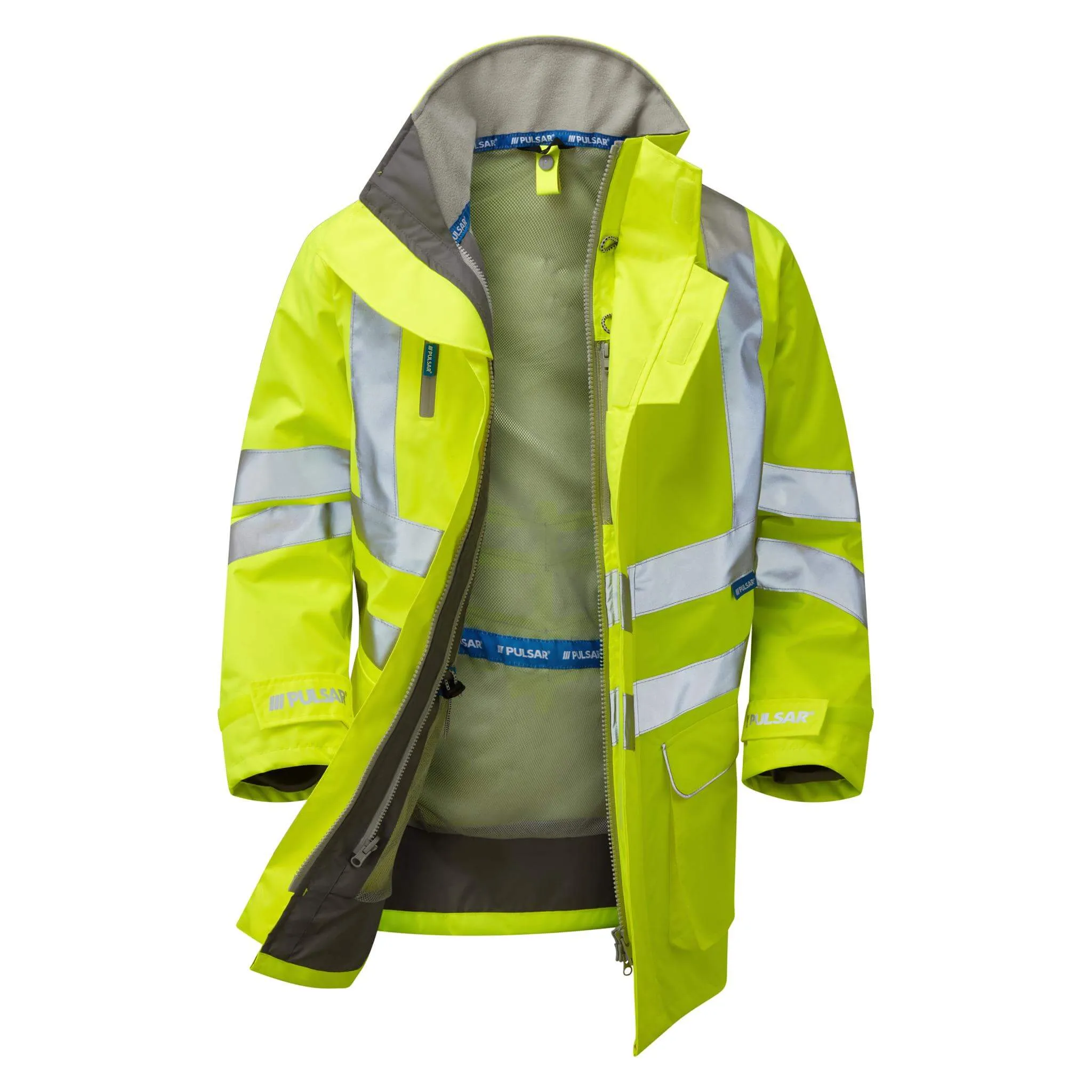 PULSAR P421 Hi Vis Unlined Waterproof Storm Coat - Sale