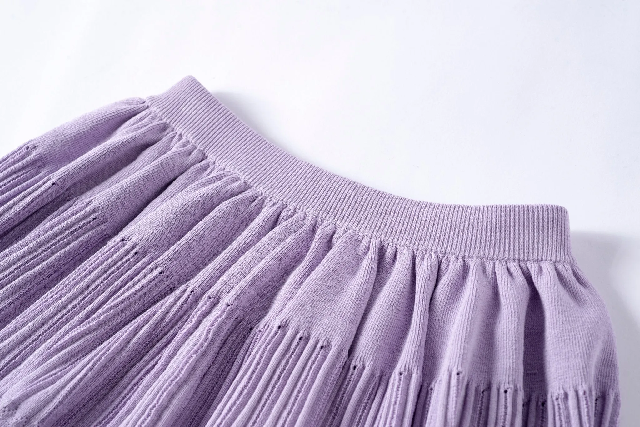 Purple Ballet Style Knitted Skirt