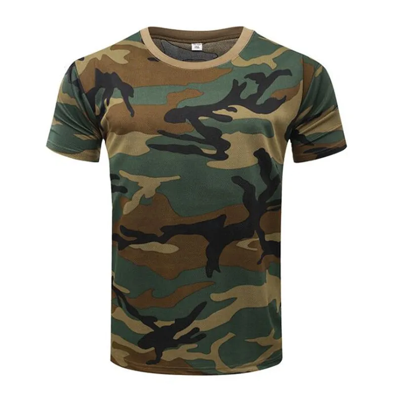 Quick Dry Camouflage T-Shirt for Men - Summer Collection