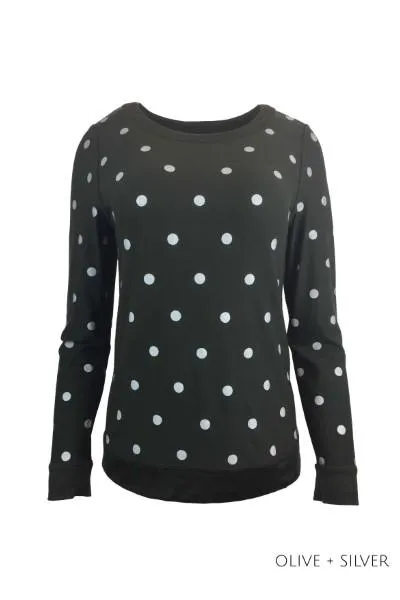 REVERSIBLE SPOT/PLAIN MERINO JUMPER