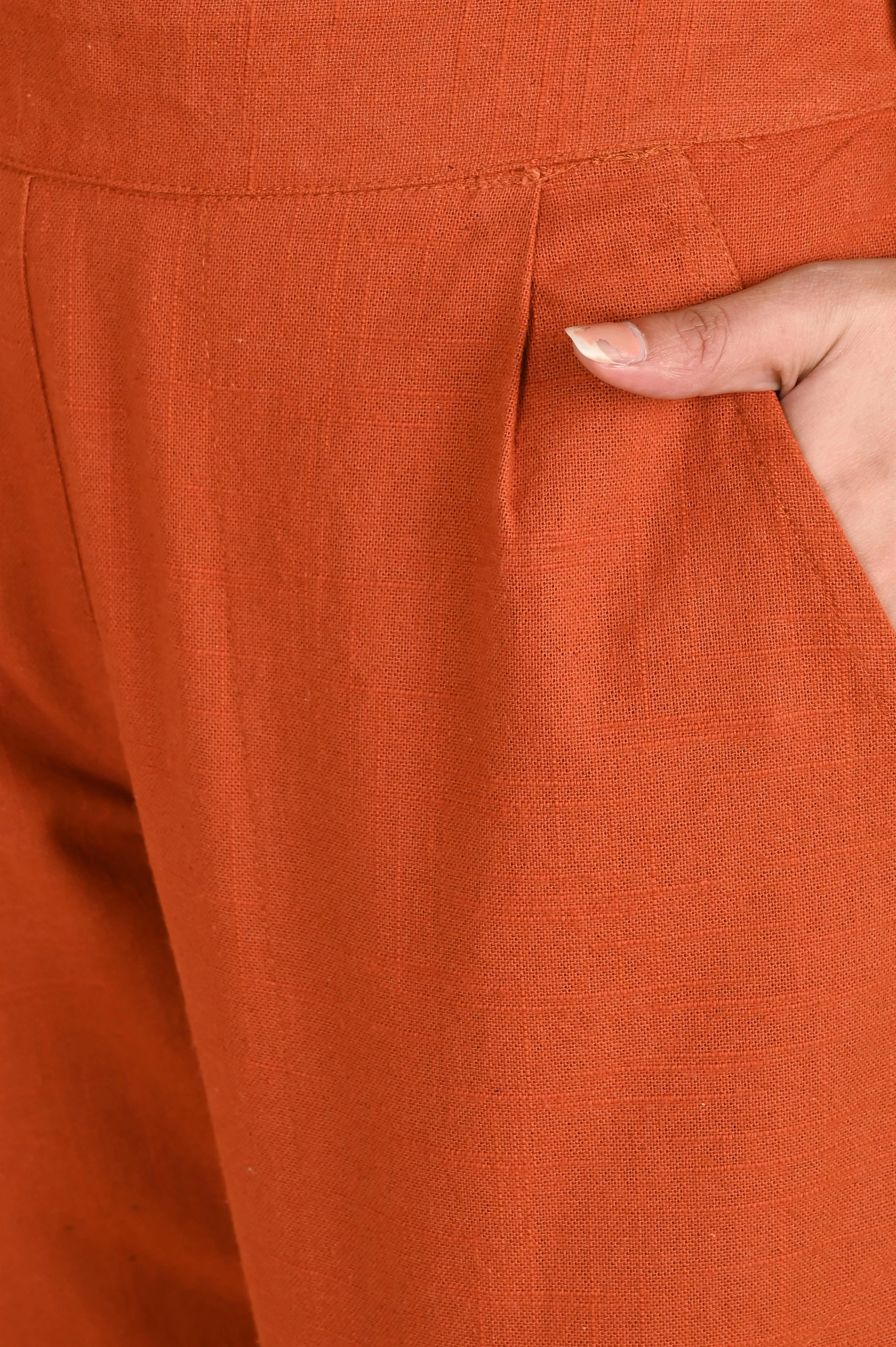 RUST CLASSIC COTTON PANTS