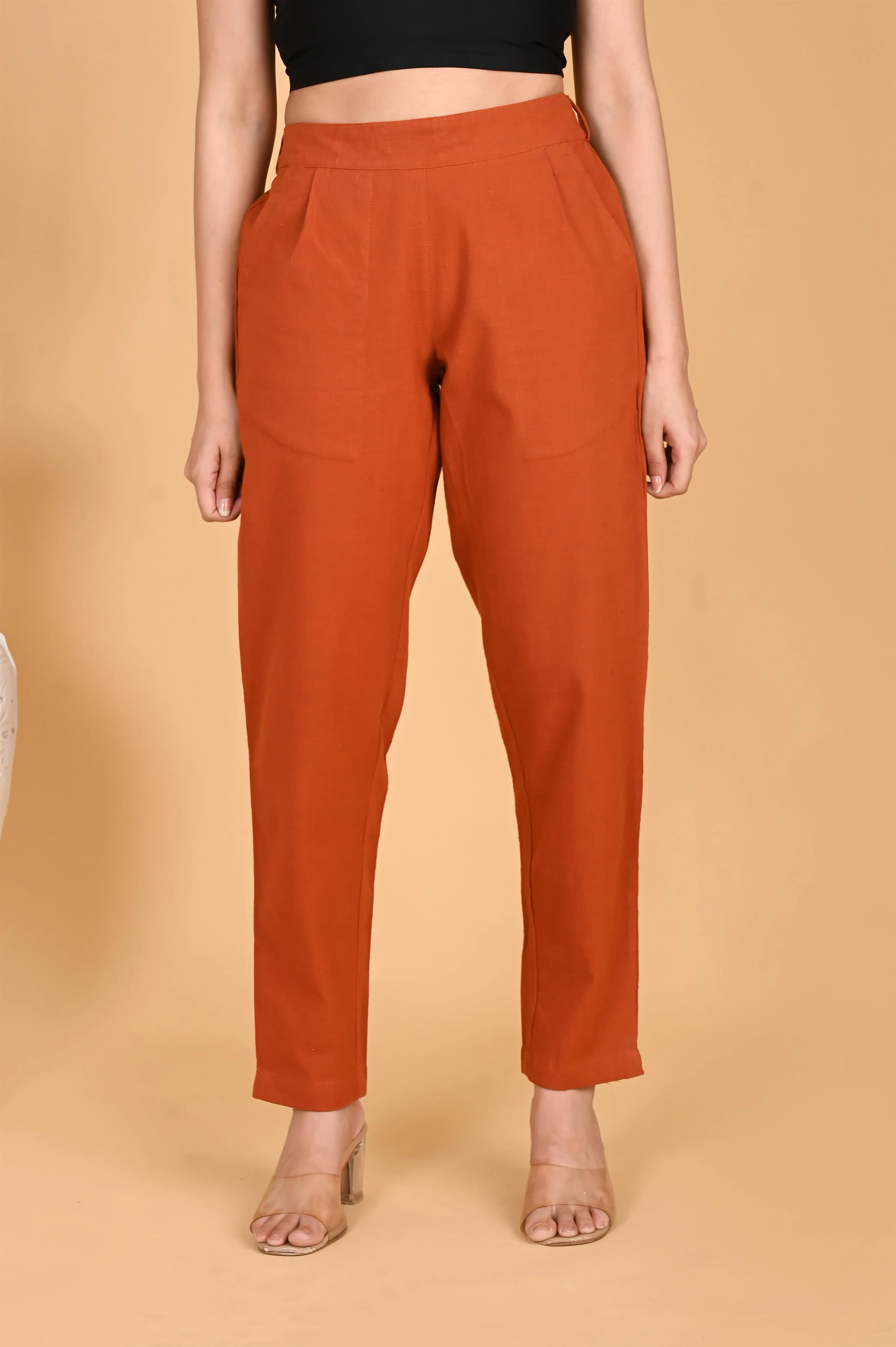 RUST CLASSIC COTTON PANTS