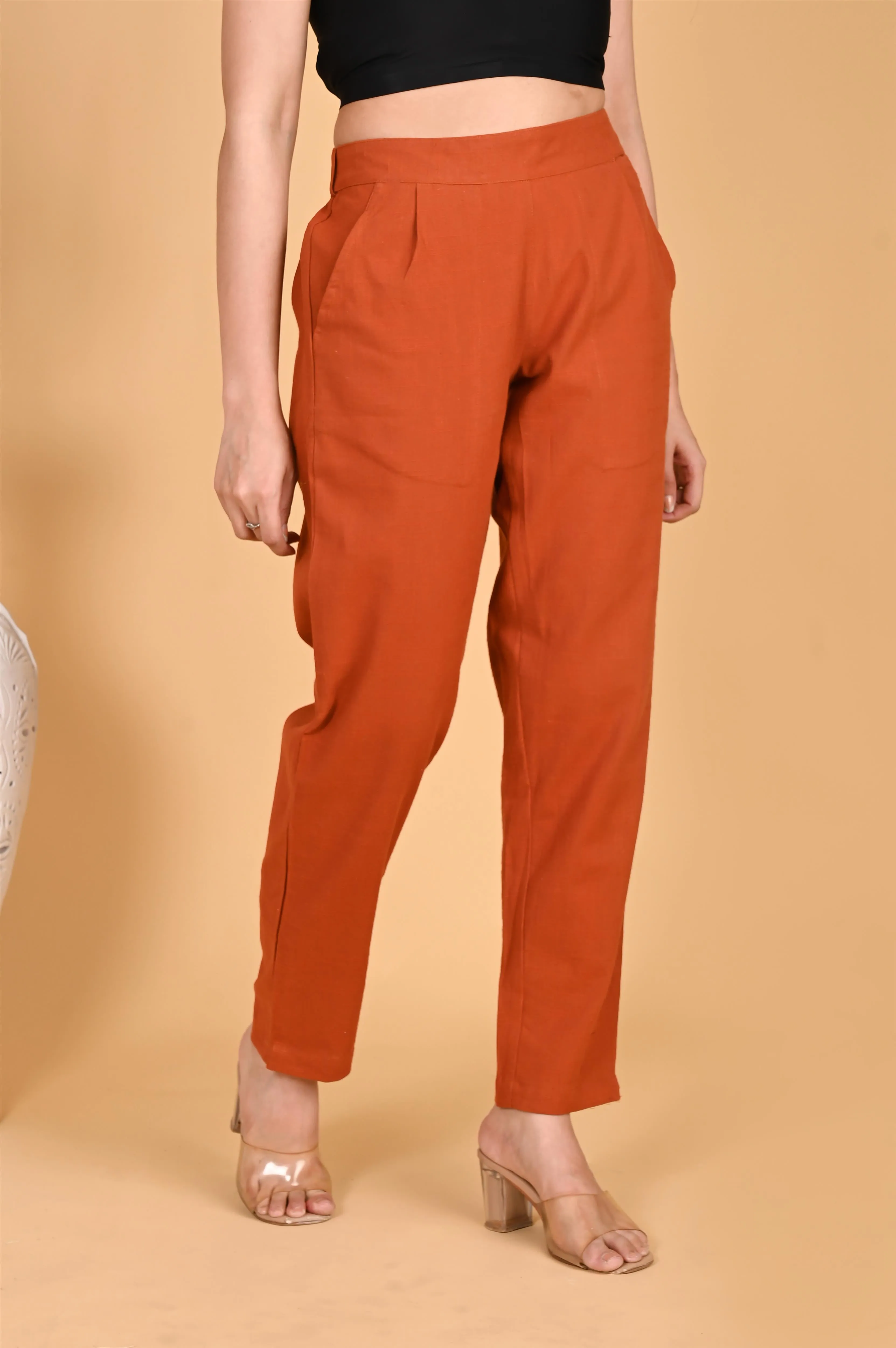 RUST CLASSIC COTTON PANTS