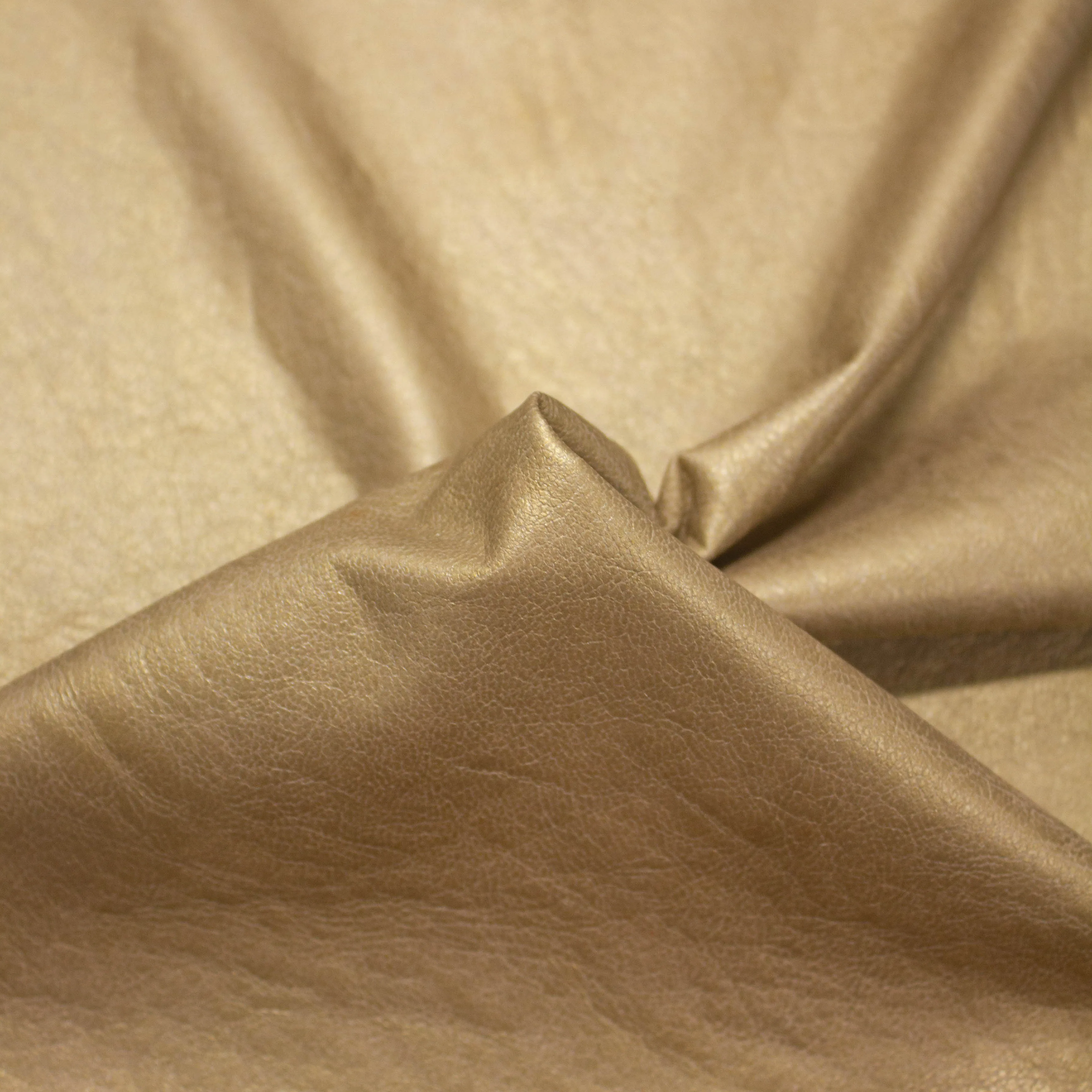 Sahyr Gold Faux Leather Stretch