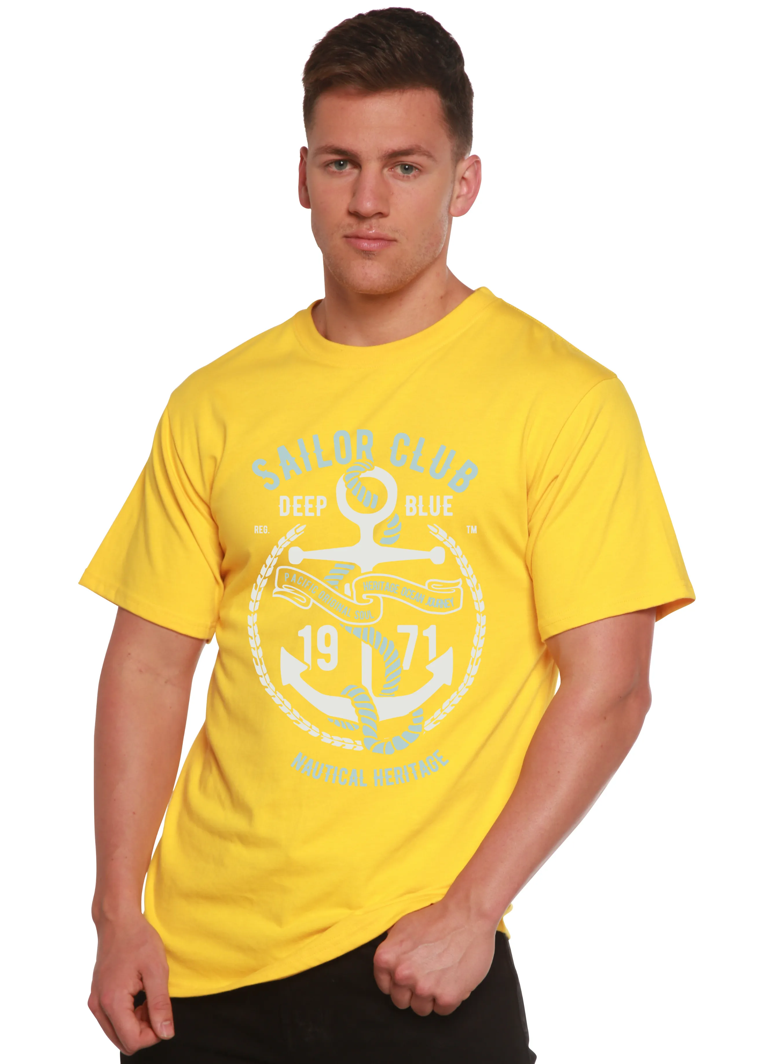 Sailor Club Spun Bamboo® Men's Bamboo Viscose/Organic Cotton Short Sleeve Graphic T-Shirt