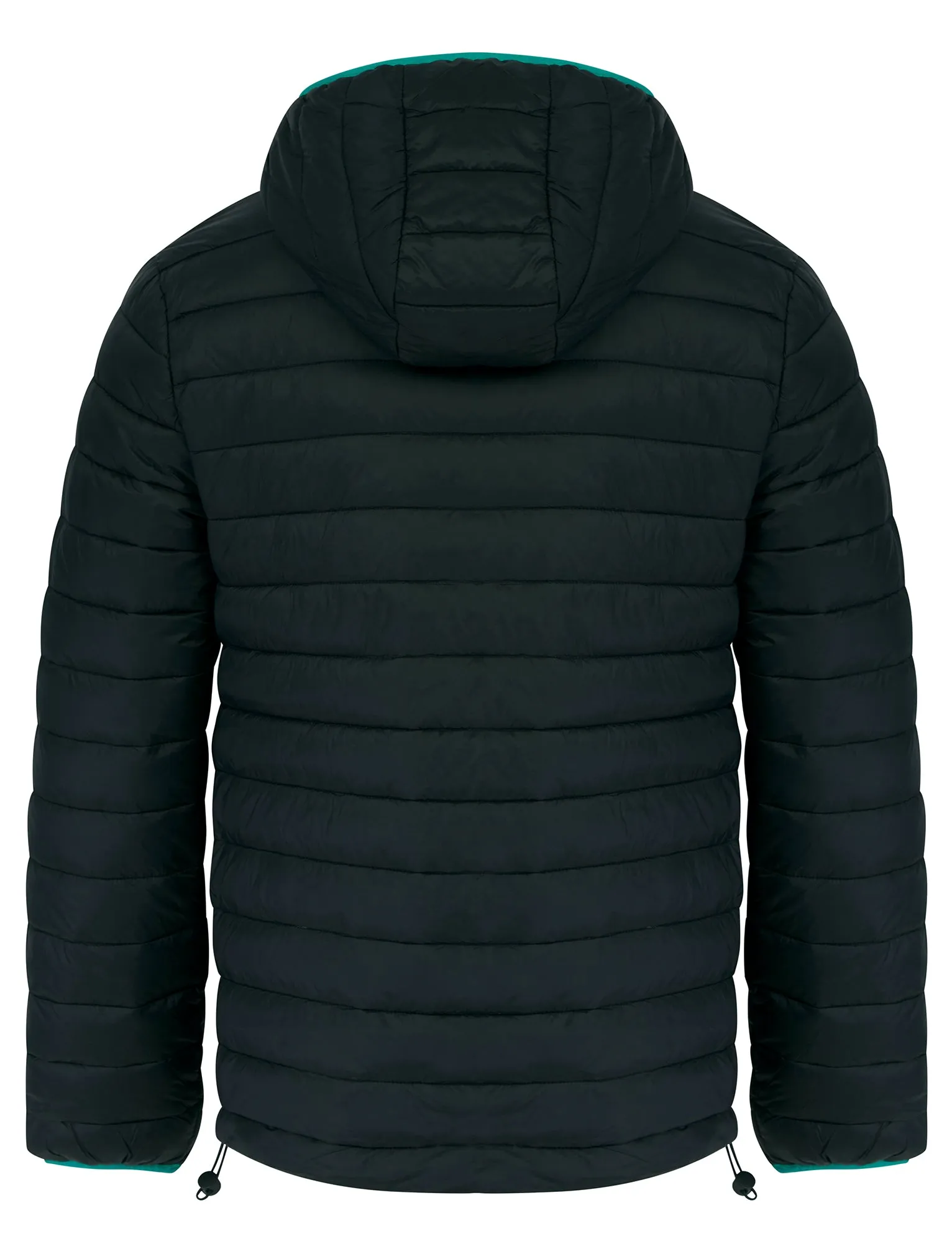 Samoset Quilted Puffer Jacket with Hood in Jet Black - Tokyo Laundry