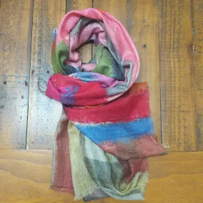 SCARF MERINO WOOL BRUSHED LAYERS