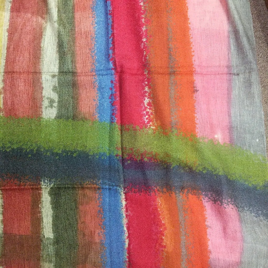SCARF MERINO WOOL BRUSHED LAYERS