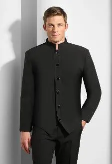 Six Button Steward's Shirt Jacket in White or Black