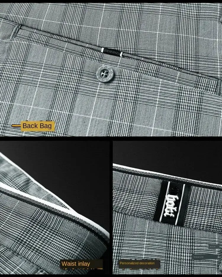Slim Fit Plaid Pants