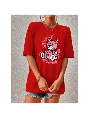 Smile The Pain Oversized Tshirt