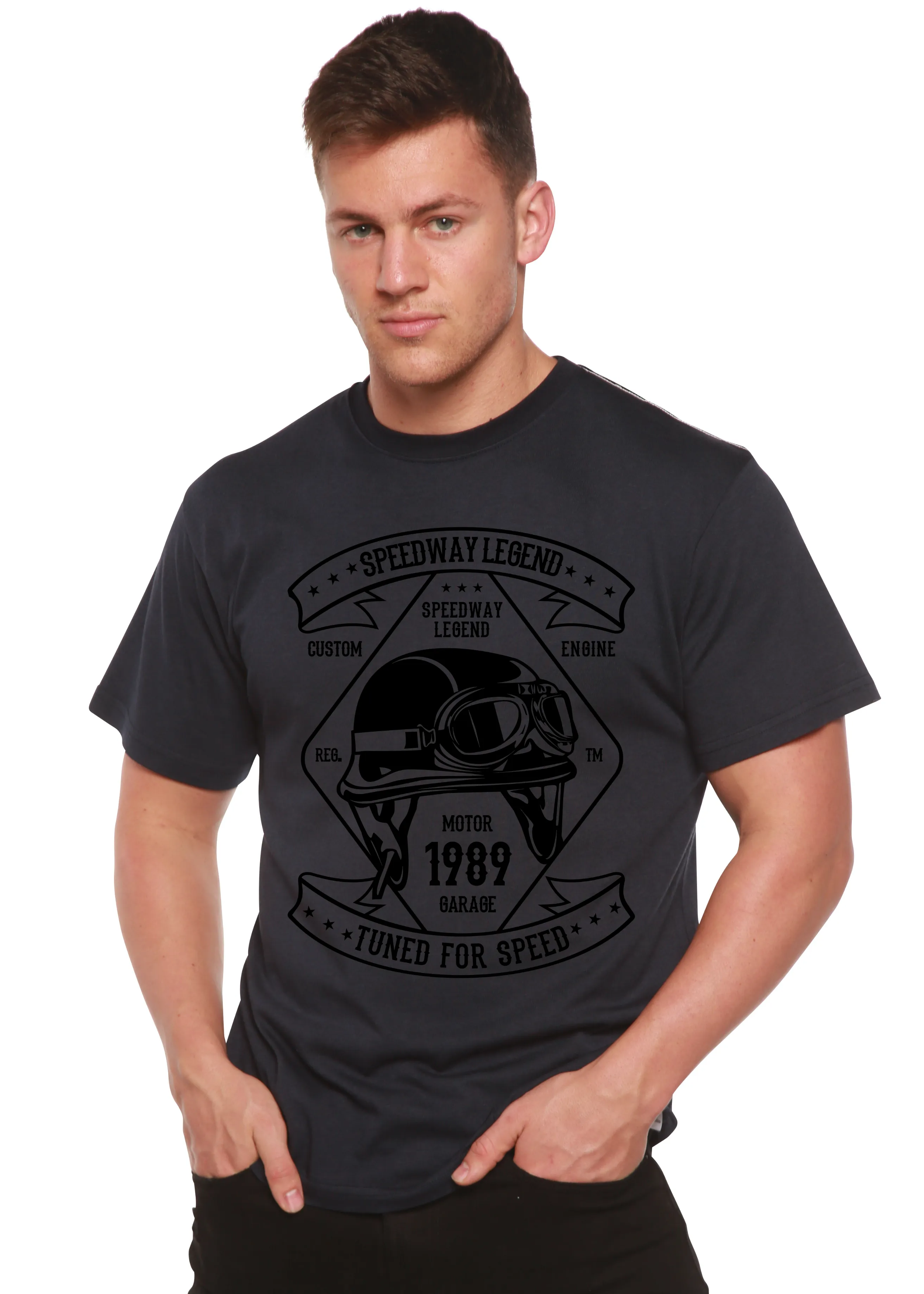 Speedway Legend Spun Bamboo® Men's Bamboo Viscose/Organic Cotton Short Sleeve Graphic T-Shirt