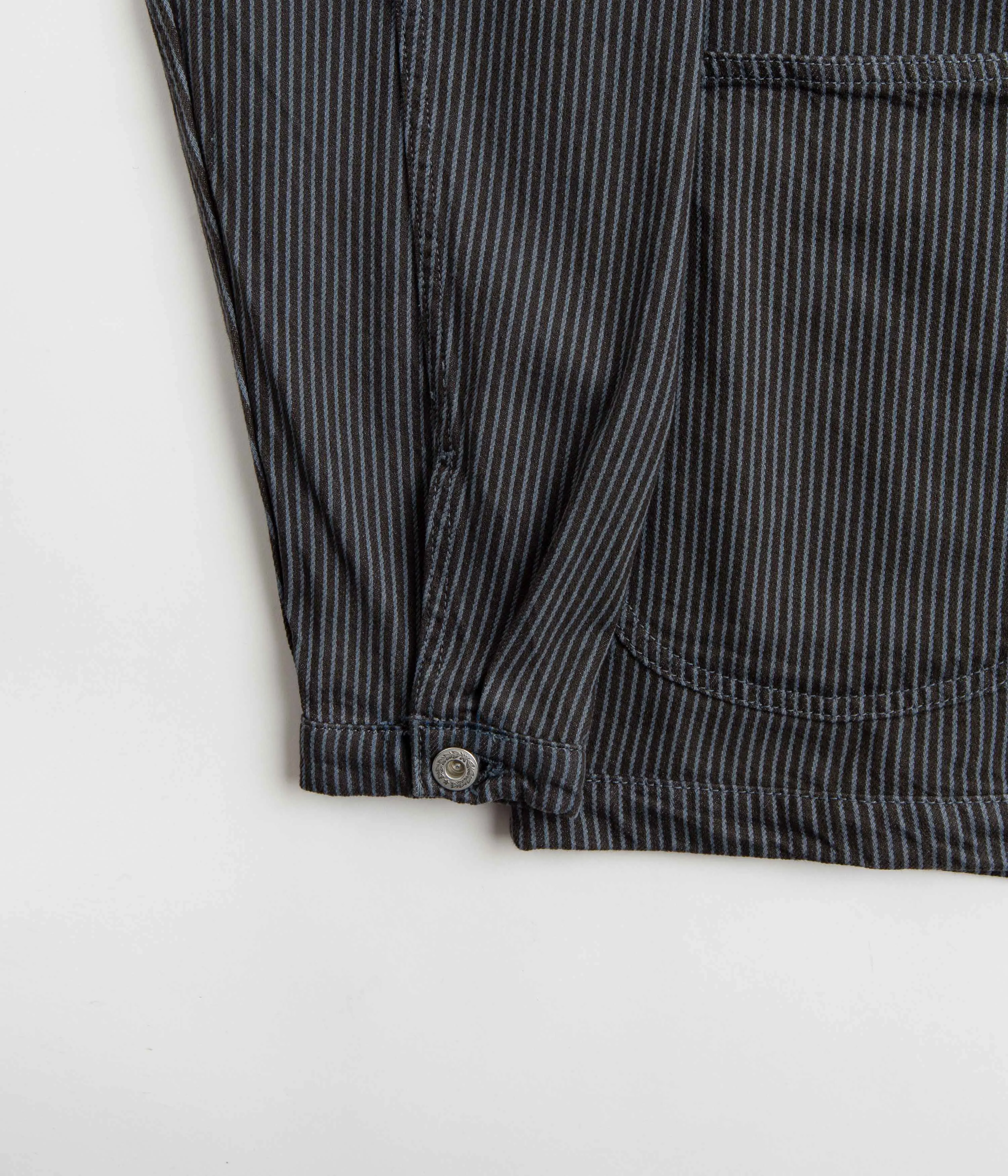 Stan Ray Unlined Coverall Jacket - Black Overdye Hickory