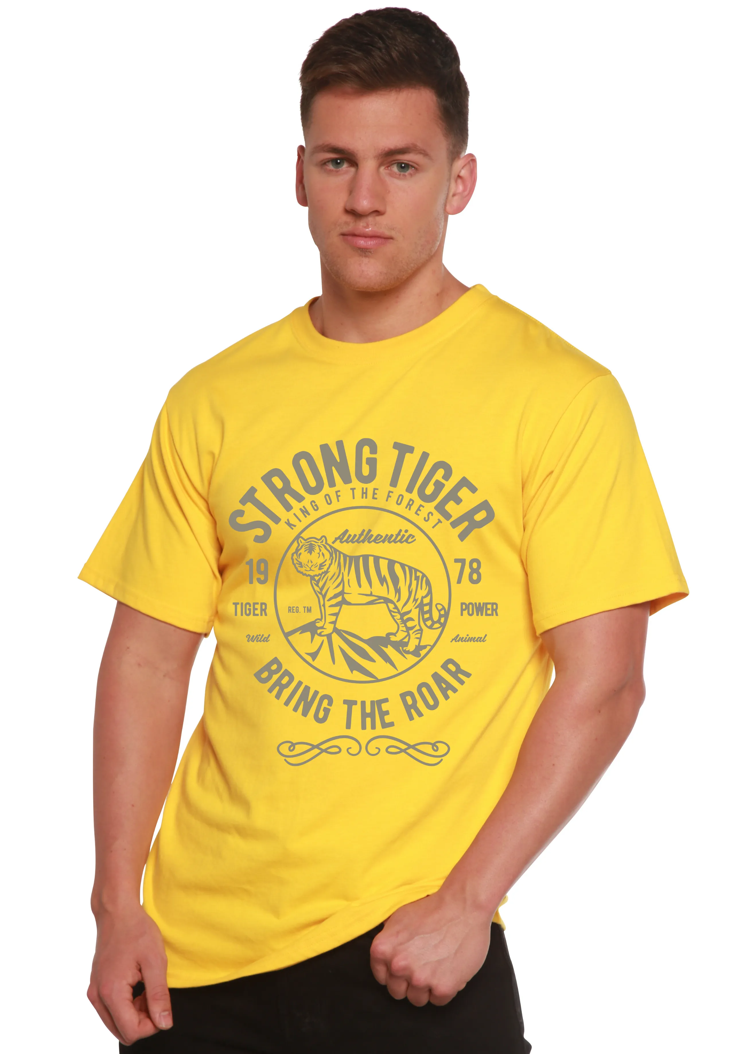 Strong Tiger Spun Bamboo® Men's Bamboo Viscose/Organic Cotton Short Sleeve Graphic T-Shirt