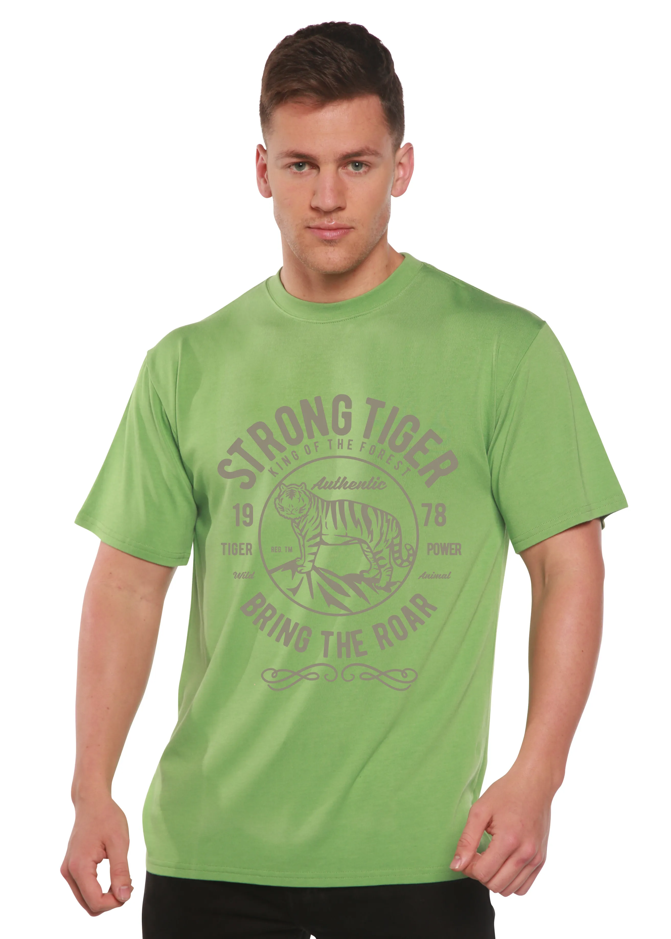 Strong Tiger Spun Bamboo® Men's Bamboo Viscose/Organic Cotton Short Sleeve Graphic T-Shirt