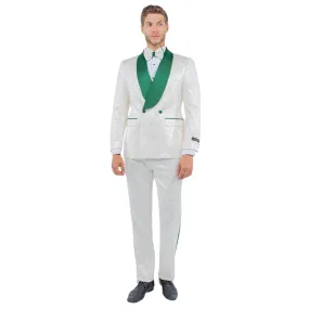 TAZZIO: Satin Lapel Skinny Fit Suit M341SK