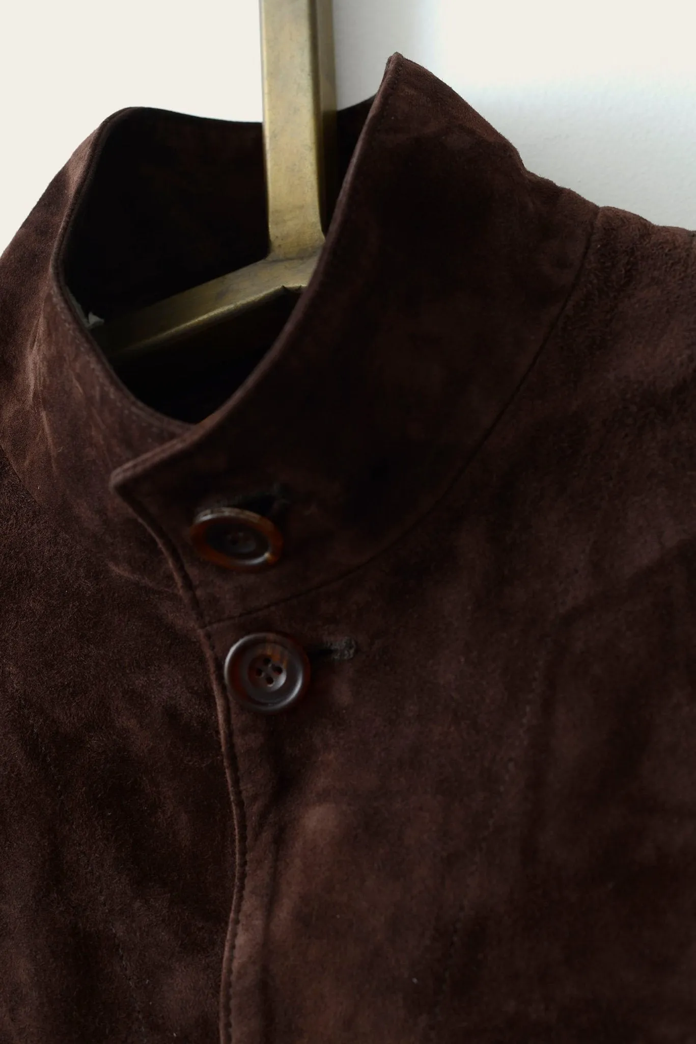 The Walden: Brown Lustro Suede
