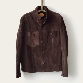 The Walden: Brown Lustro Suede